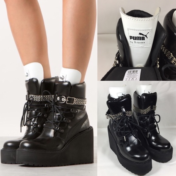 puma fenty sneaker boot wedge